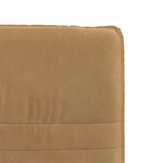 vidaXL Chaise à manger Marron Velours