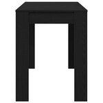 vidaXL Table à dîner chêne noir 120x60x76 cm bois d'ingénierie