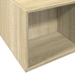 vidaXL Cadre de lit sans matelas chêne sonoma 200x200 cm