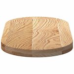 vidaXL Dessus de table 80x40x4 cm bois de chêne massif ovale