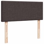 VidaXL Cadre de lit ottoman avec matelas marron foncé 120x190 cm tissu