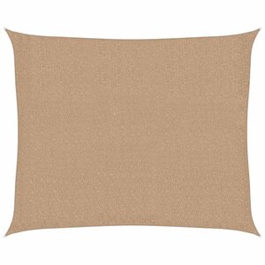 vidaXL Voile d'ombrage 160 g/m² Taupe 2 5x3 m PEHD