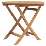 vidaXL Set de bistro de jardin pliant en 3 pièces en bois d'acacia massif
