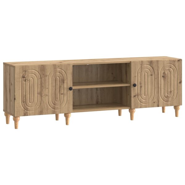 vidaXL Meuble TV Chêne artisanal 150 x 31 x 50 cm Bois d'ingénierie