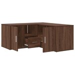 vidaXL Armoire d'angle chêne marron 160x40x45 cm bois d'ingénierie