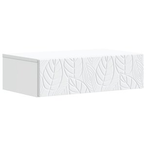 vidaXL Table d'appoint murale Blanc 87 5 x 34 5 x 17 cm