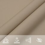 vidaXL Voile de parasol tissu oxford rectangulaire 3 5x4 5 m taupe