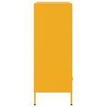 vidaXL Buffet haut jaune moutarde 68x39x101 5 cm acier