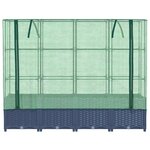 vidaXL Jardinière surélevée avec housse aspect rotin 160x40x138 cm