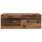 vidaXL Meuble mural Vieux bois 100 x 36.5 x 35 cm Bois d'ingénierie