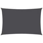 vidaXL Voile de parasol tissu oxford rectangulaire 6x8 m anthracite