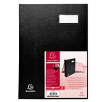 Parapheur DIRECTION 18 Compartiments Couverture en Carton Plastifié Noir EXACOMPTA