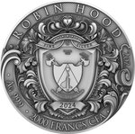 Pièce de monnaie en Argent 2000 Francs g 62.2 (2 oz) Millésime 2024 ROBIN HOOD (PRÉCOMMANDE)