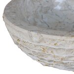 vidaXL Lavabo Marbre 40 cm Crème