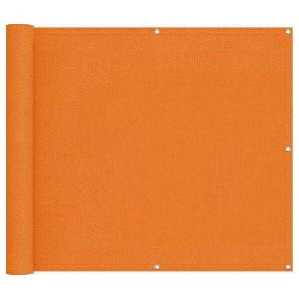 vidaXL Écran de balcon 100 x 600 cm Tissu Oxford Rectangulaire Orange