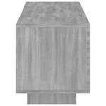 vidaXL Meuble TV avec lumières LED Sonoma gris 160x35x40 cm