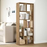 vidaXL Étagère séparatrice de pièce chêne artisanal 67x25x161 5 cm