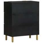 vidaXL Buffet noir 60x33x75 cm bois d'ingénierie
