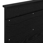 vidaXL Tête de lit Chêne noir 75 cm Bois d'ingénierie