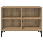 vidaXL Meuble TV Marron 69.5 x 30 x 50 cm Bois d'ingénierie