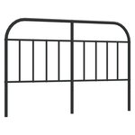 vidaXL Tête de lit métal noir 150 cm