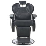 vidaXL Chaise de barbier Noir 72x68x98 cm Similicuir