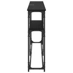 vidaXL TableConsole Chêne noir 146 x 22.5 x 75 cm Bois d'ingénierie