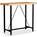 vidaXL Table de bar Bois massif d'acacia 120x60x107 cm