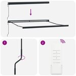 vidaXL Auvent rétractable jaune et blanc 3 5x2 5 m tissu et aluminium