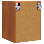 vidaXL Meuble mural Cire marron 30 x 30 x 40 cm Bois de pin massif