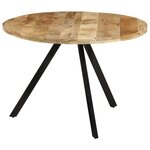 vidaXL Table à dîner 110x75 cm Bois de manguier massif