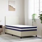 vidaXL Matelas à ressorts ensachés dureté moyenne 90x190 cm
