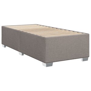 vidaXL Cadre de lit sans matelas taupe 100x200 cm tissu