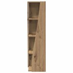 vidaXL Meuble d'angle Blanc 27 5x27x102cm Bois d'ingénierie