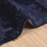 vidaXL Tapis shaggy à poils longs NAVARRA bleu marine 80x150 cm