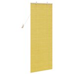 vidaXL Stores et Occultants avec des rideaux Jaune 60 x 160 cm Bambou