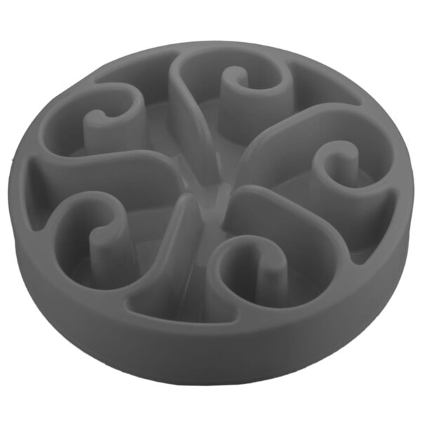 EAT SLOW LIVE LONGER Mangeoire lente Original Gris L