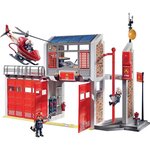 Playmobil 9462 - city action - caserne de pompiers avec hélicoptere