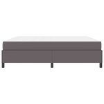 vidaXL Cadre de lit avec matelas Gris 200 x 200 cm Faux cuir