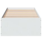 vidaXL Cadre de lit blanc 90x200 cm bois d'ingénierie