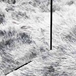 vidaXL Tapis shaggy à poils longs NAVARRA gris argenté 200x200 cm