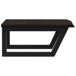 vidaXL Étagère de vasque murale acier et bois de chêne massif