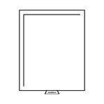Médaillier sans compartiments 210x270 mm  teinte fumée.