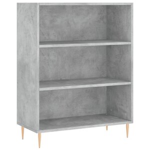 vidaXL Bibliothèque gris béton 69 5x32 5x90 cm bois d'ingénierie