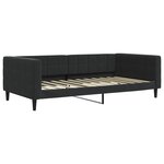 vidaXL Lit de repos sans matelas noir 100x200 cm velours