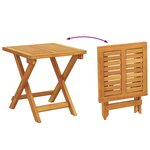 vidaXL Chaise Longue avec Coussin et Table en Bois d'Acacia Rouge