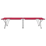 vidaXL Lit de camping pliant 2 Pièces Rouge 62 x 194 x 42 cm Tissu Oxford