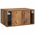 vidaXL Meuble TV mural Bois ancien 59 5 x 41 x 30 cm Bois d'ingénierie