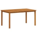 Ensemble de Salle à Manger de Jardin 5 pièces vidaXL Gris Poly Rattan Acacia