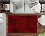 Tapis de salon FISUN 80 x 150 cm - Rouge